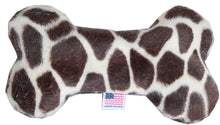 Load image into Gallery viewer, Pet and Dog Plush 6" Bone Toy ~ Animal Print Group
