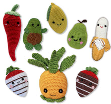 Load image into Gallery viewer, Fruits ~ Knit Knacks Organic Cotton Dog Toys
