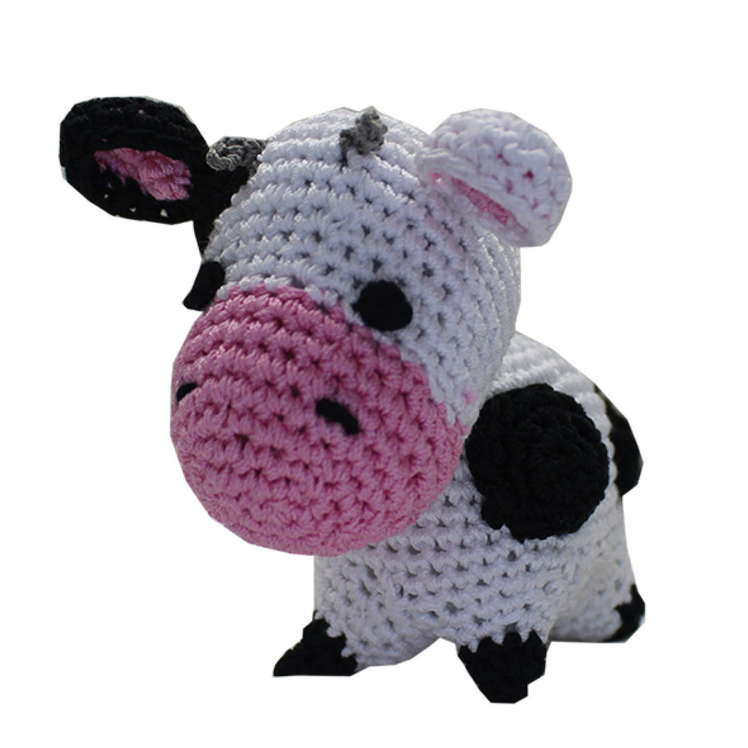 Molly Moo The Cow Knit Knacks Organic Cotton Dog Toy