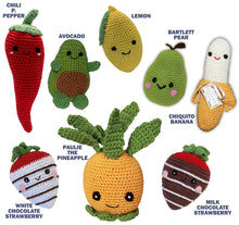 Load image into Gallery viewer, Fruits ~ Knit Knacks Organic Cotton Dog Toys
