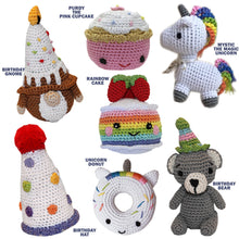Load image into Gallery viewer, Happy Birthday ~ Knit Knacks Organic Cotton Dog Toys

