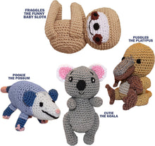 Load image into Gallery viewer, Aussie Friends Group ~ Knit Knacks Organic Cotton Dog Toys
