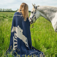 Load image into Gallery viewer, Equestrian Jumper Throw Blanket
