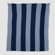Load image into Gallery viewer, Indoor | Outdoor Sustainable Knit Throw Blanket - Poly Herringbone Stripe
