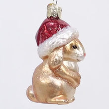 Load and play video in Gallery viewer, Standing Christmas Bunny Ornament
