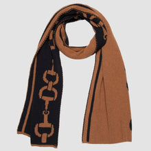Load image into Gallery viewer, Cotton Sustainable Knit Scarf - Equestrian Snaffle Bit
