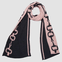 Load image into Gallery viewer, Cotton Sustainable Knit Scarf - Equestrian Snaffle Bit
