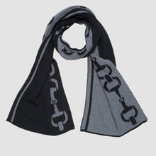 Load image into Gallery viewer, Cotton Sustainable Knit Scarf - Equestrian Snaffle Bit
