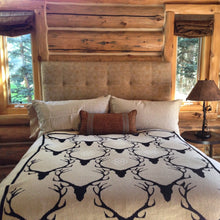 Load image into Gallery viewer, Stag Longhorn Throw Blanket
