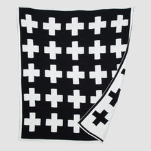 Load image into Gallery viewer, Swiss Cross Reversible Throw Blanket ~ Choice of Color
