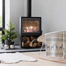 Load image into Gallery viewer, Cotton Sustainable Knit Throw Blanket | Vintage Fair Isle
