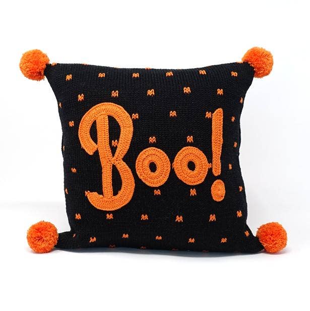 Boo Halloween Pillow