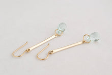 Load image into Gallery viewer, Drops of Aquamarine Earrings
