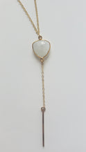 Load image into Gallery viewer, 28” Long Moonstone Lariat
