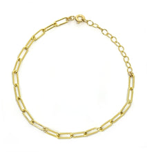 Load image into Gallery viewer, Paperclip Anklet ~ 14k gold fill
