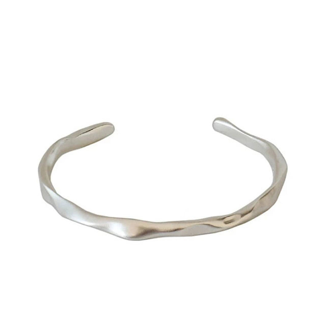 Sterling Silver “Open Road” Cuff Bracelet
