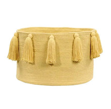 Load image into Gallery viewer, Tassels Basket ~ Choice of Colors
