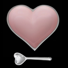 Load image into Gallery viewer, Happy Hearts Bowl with Heart Spoon in Solid Colors
