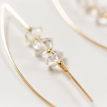 Load image into Gallery viewer, Celeste Threaders Earrings in 14kt Gold Filled or Sterling Silver

