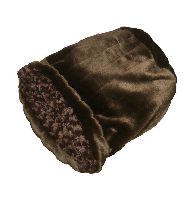 Chocolate Brown Mink Plush Cozy Sak