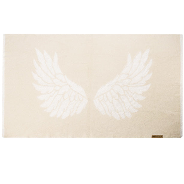 Dream WINGS Blanket ~ Big in Ivory, Silver, or Pink