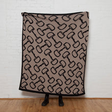 Load image into Gallery viewer, Equestrian Horse Bits Reversible Throw
