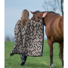 Load image into Gallery viewer, Equestrian Horse Bits Reversible Throw
