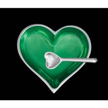 Load image into Gallery viewer, Happy Hearts Bowl with Heart Spoon in Solid Colors
