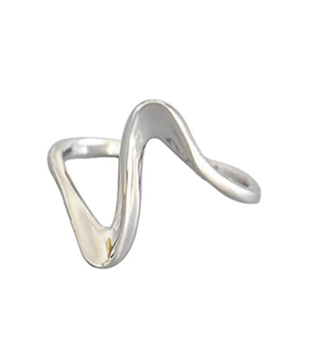 “Go With The Flow” Wave Stackable Ring