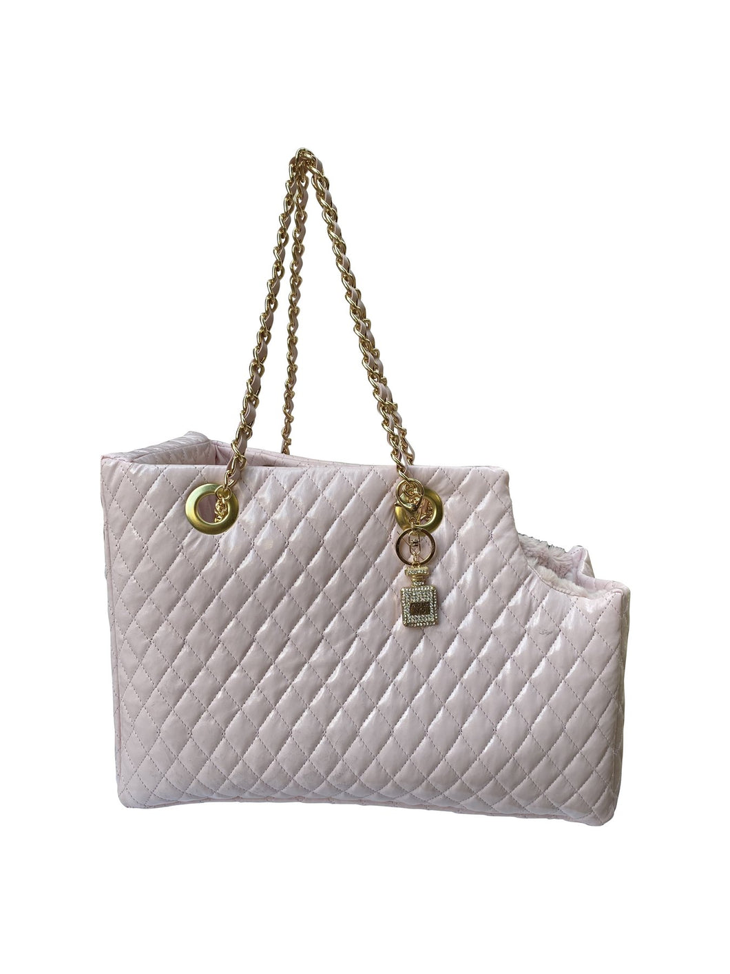 Kate Quilted Carrier in Pearl Pink