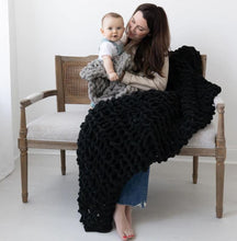 Load image into Gallery viewer, Infinite Chunky Knit Blanket | Minky | Big
