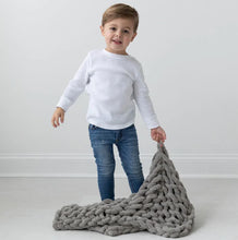 Load image into Gallery viewer, Infinite Chunky Knit Blanket | Minky | Cuddle
