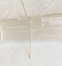Load image into Gallery viewer, Modern Cross Necklace ~14kt Gold Fill or Sterling Silver
