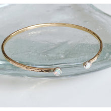 Load image into Gallery viewer, Opal Hammered Open Cuff
