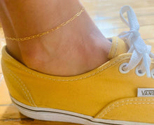 Load image into Gallery viewer, Paperclip Anklet ~ 14k gold fill
