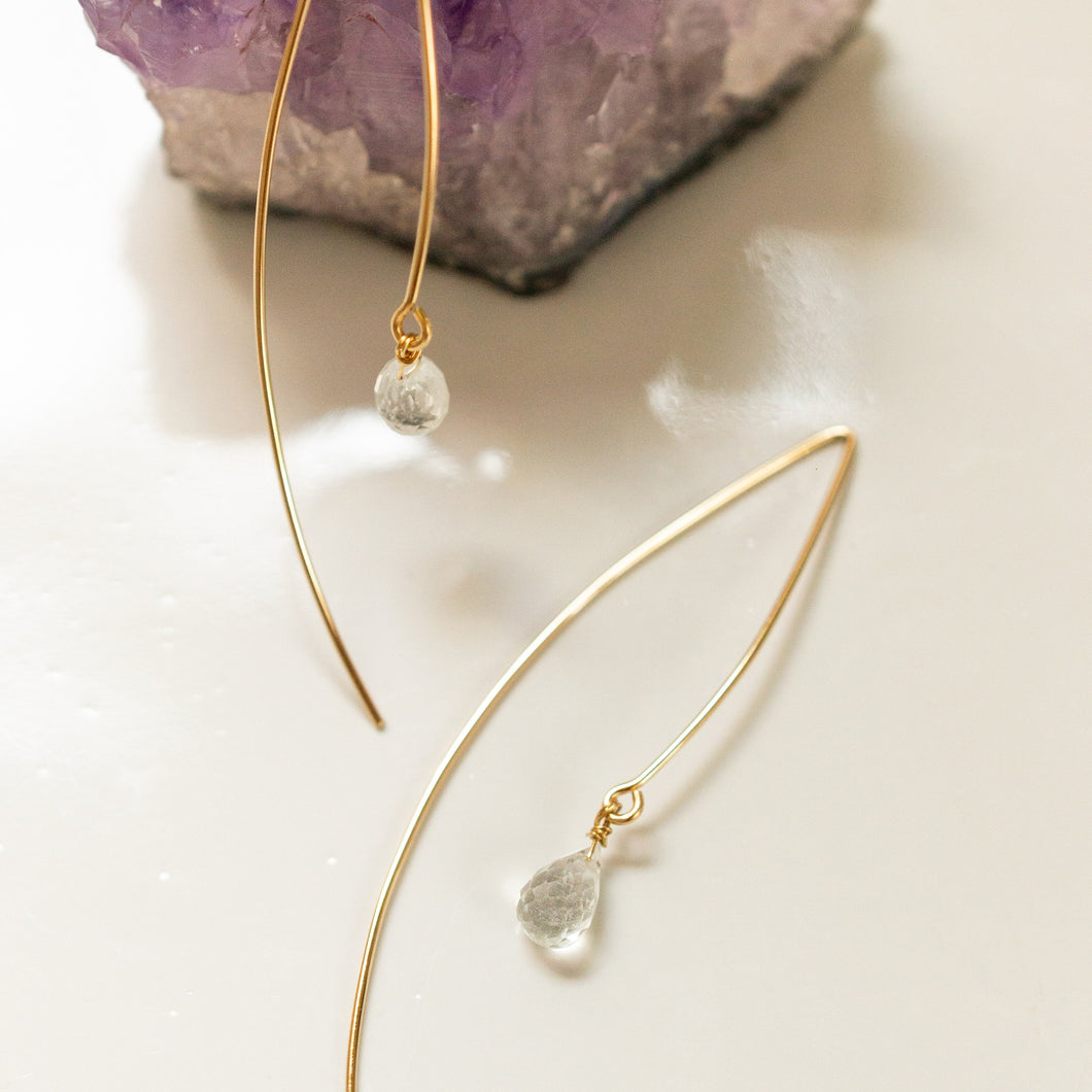 Sarai Crescent Earrings in 14kt Gold Filled or Sterling Silver