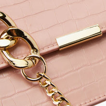 Load image into Gallery viewer, Suvi Faux Croc Crossbody ~ Candy Pink, Ivory, or Rose Pink
