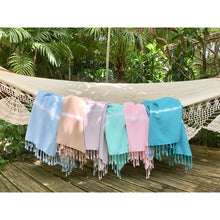 Load image into Gallery viewer, Tie Dye Turkish Beach Towel ~ Choice of Color
