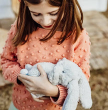 Load image into Gallery viewer, Tiny Nibble 8&quot; Gray Bunny
