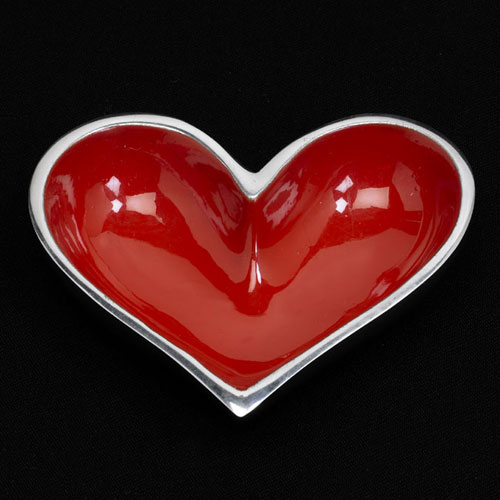 Ruby Red Tiny Heart Bowl