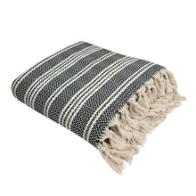 Load image into Gallery viewer, Woven Stripe Turkish Throw
