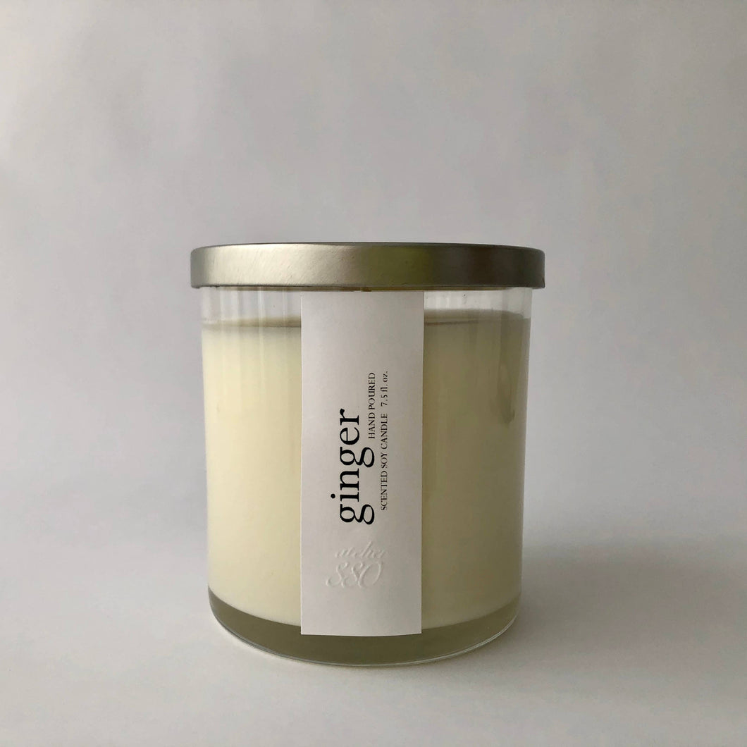 Ginger (Spicy Orange) Scented Soy Candle