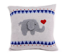 Load image into Gallery viewer, 10&quot; Elephant with Heart Pillow
