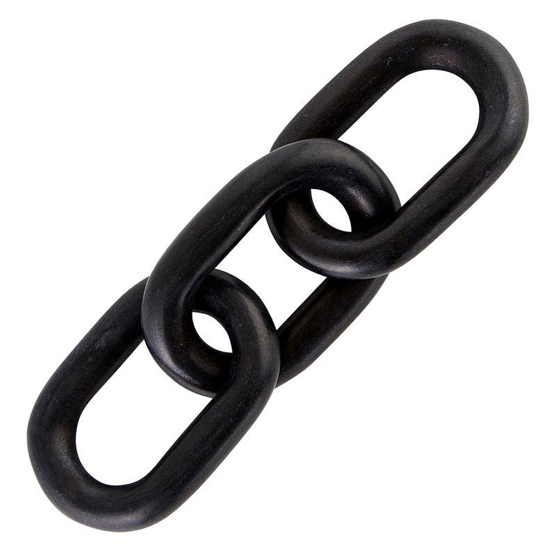 Marble Link Chain Decor - Black